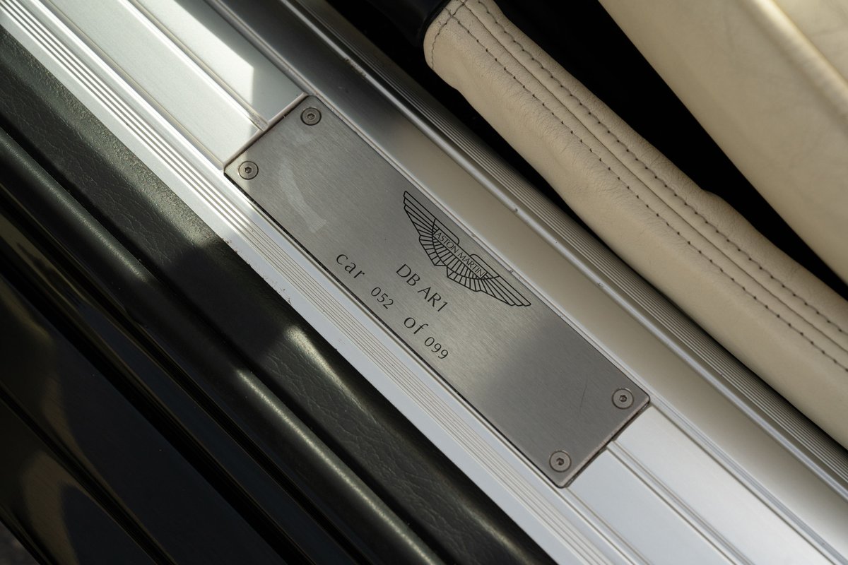 Aston Martin DB AR1 Zagato interior door sill trim, car 052 of 099.