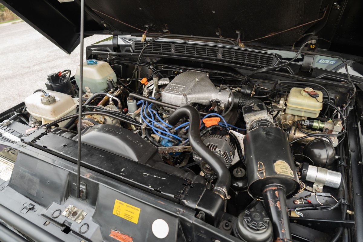 1994 Land Rover Range Rover County LWB engine bay, showing V8 engine.
