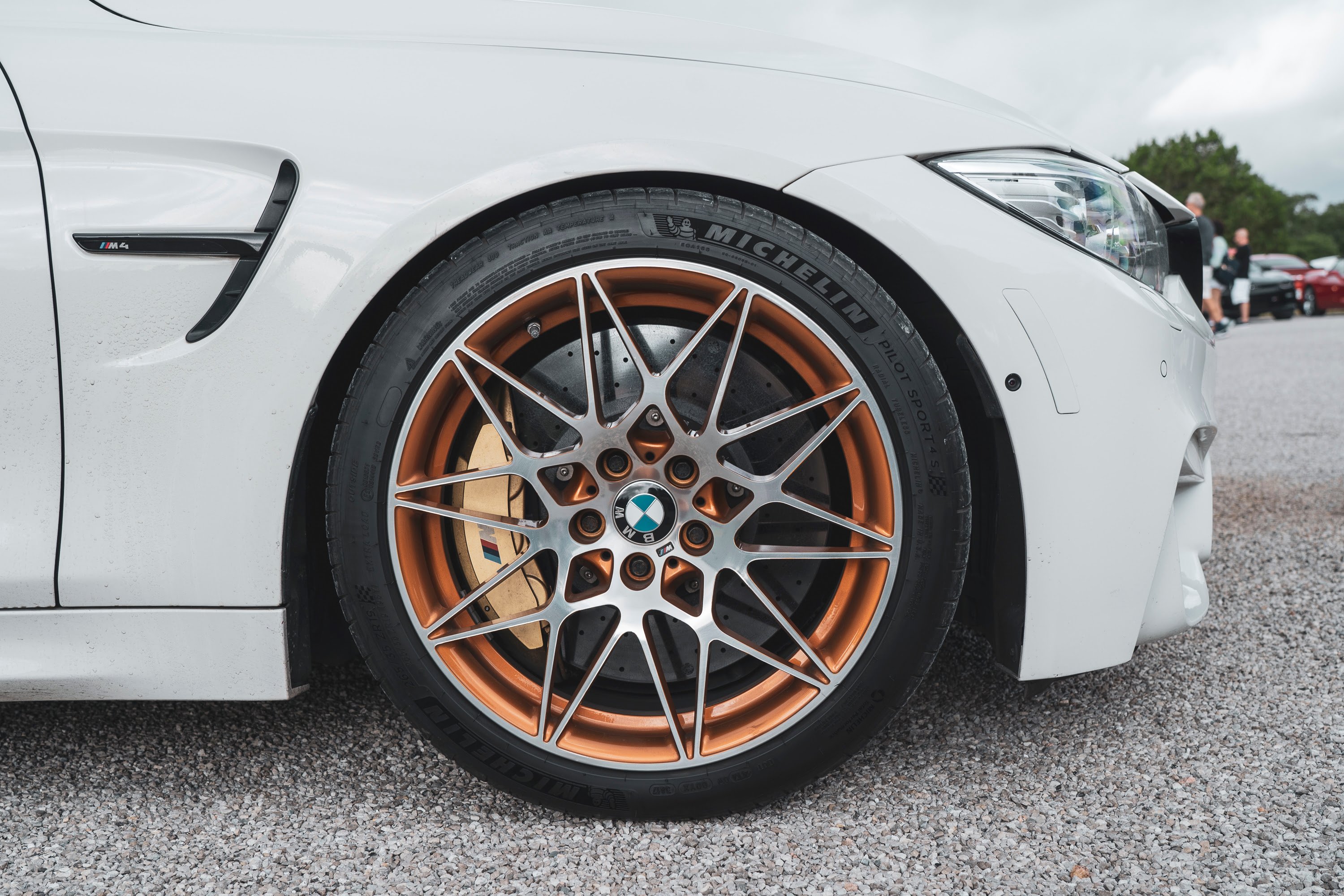 Competition Wheels on a White M4