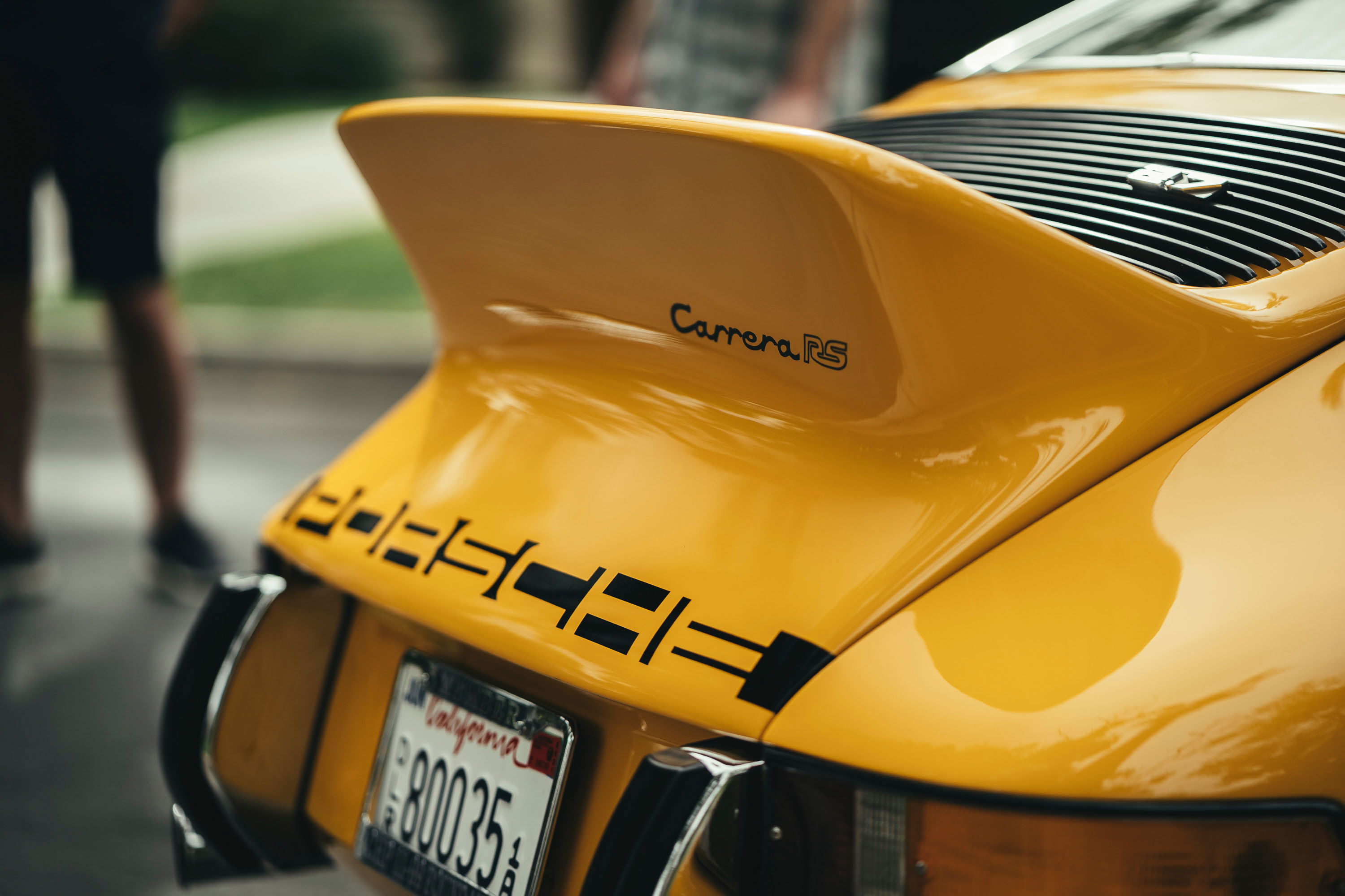 Yellow Carrera RS at the Sierra Madre Collection open house.