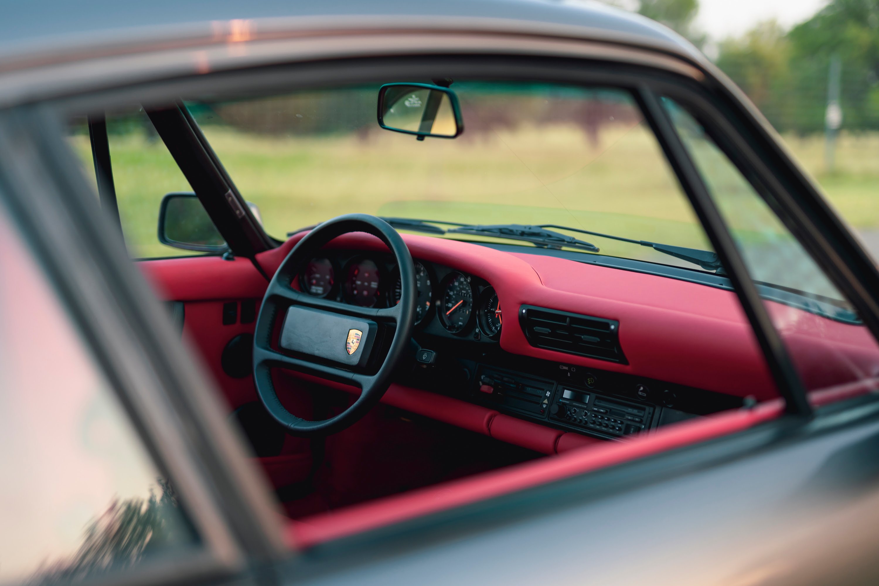 930 Turbo Flachbau with Lipstick Red interior.