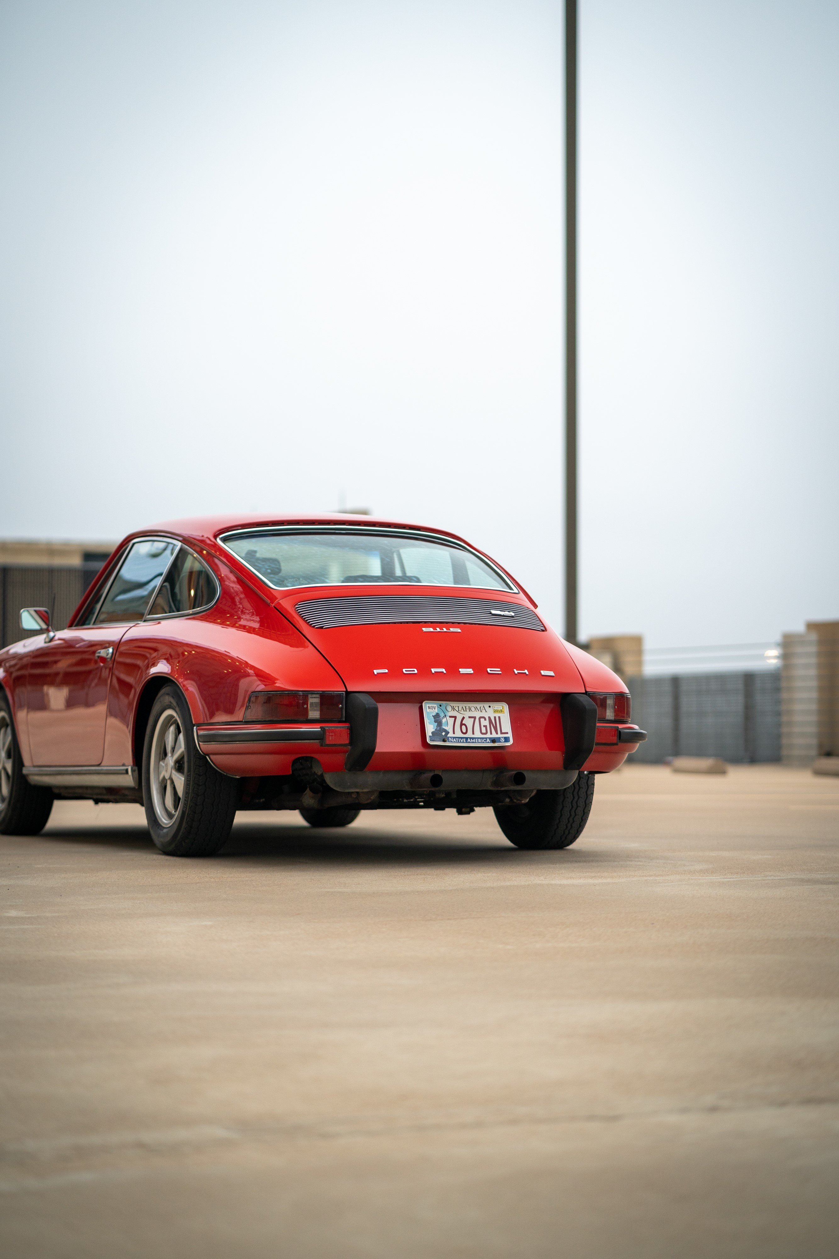 Rear end of a Porsche 911S in Austin, TX