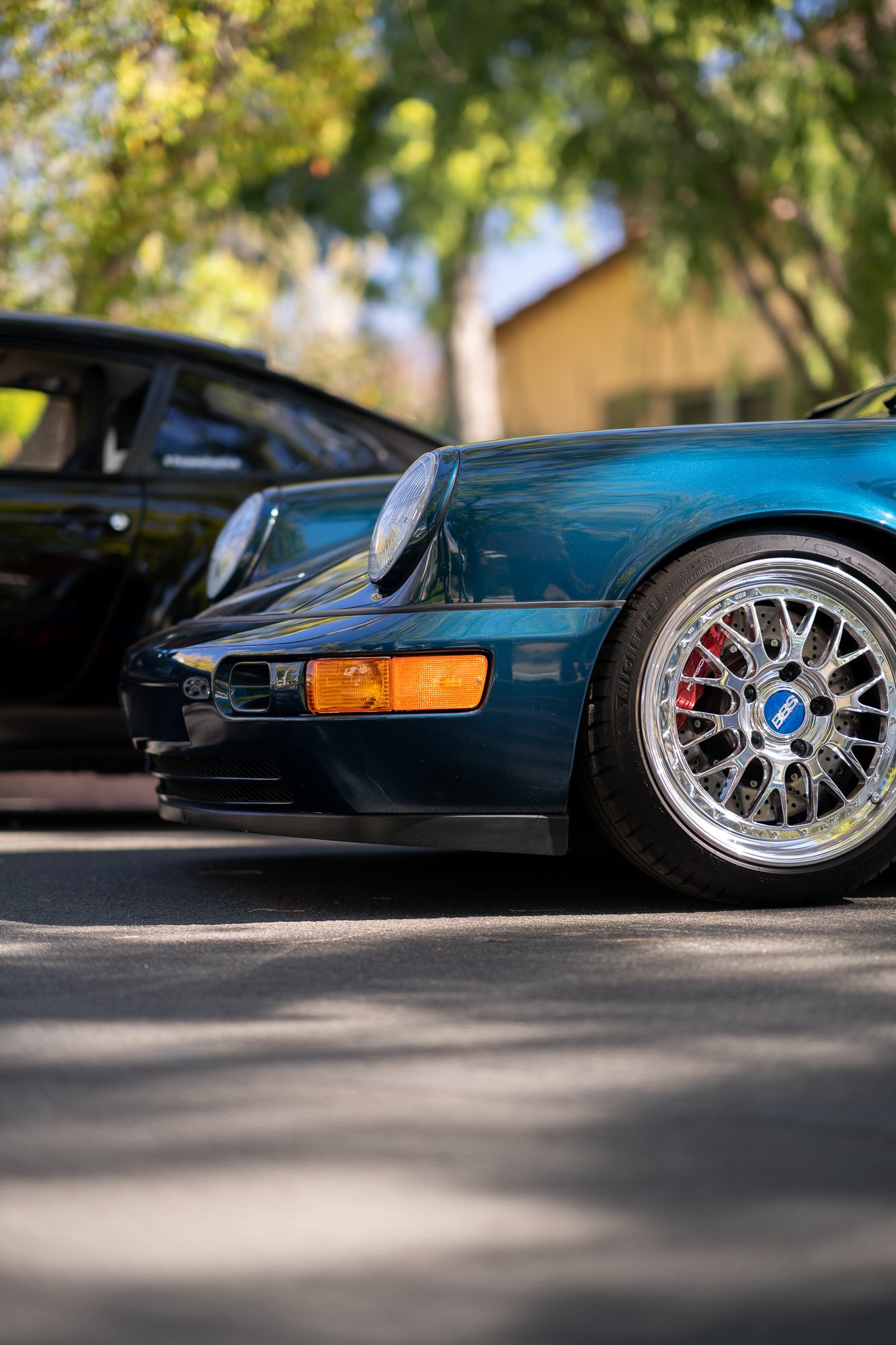 Polished BBS wheels on a 964 Porsche