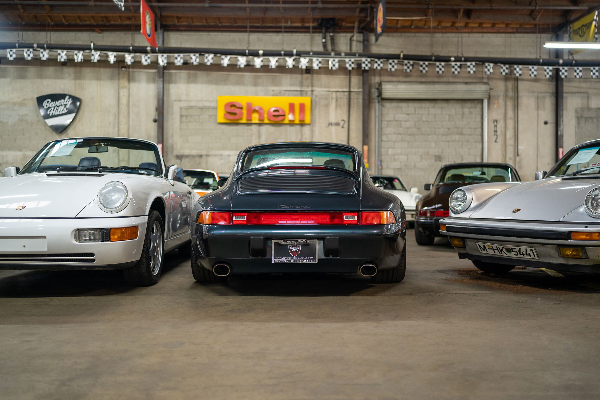 THe Porsche collection at Beverly Hills Car Club