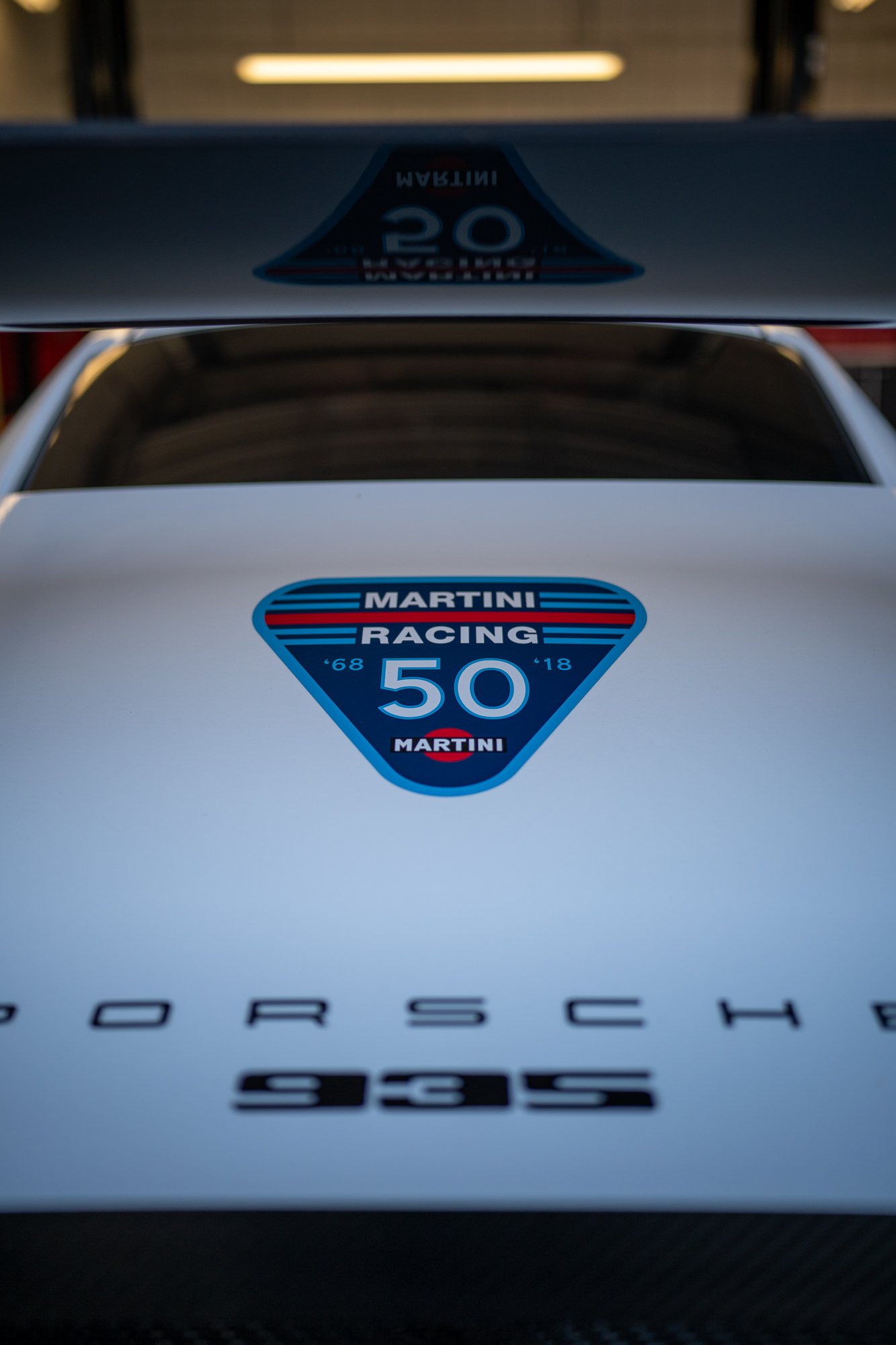 Martini Racing badge on a Porsche 935