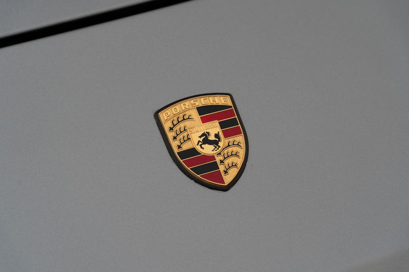 Porsche 944 S2 Cabriolet badge, titanium metallic paint.