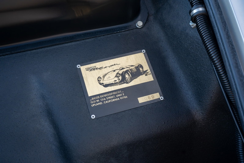 Beck 550 Spyder chassis plate with VIN 069.