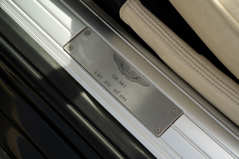 Aston Martin DB AR1 Zagato interior door sill trim, car 052 of 099.