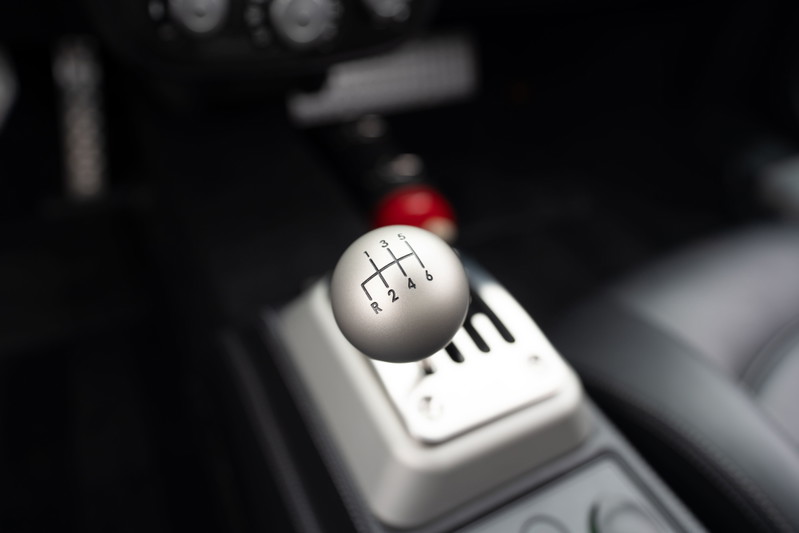 Grigio Silverstone 2007 Ferrari F430 manual shift knob and gate.